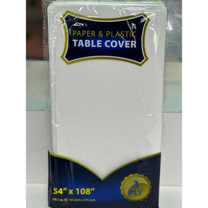 3 PLY Table Cover White