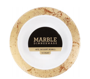 MARBLE Disposable Food Plates