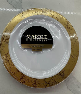 MARBLE Disposable Food Plates