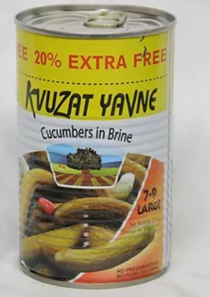 YAVNE Pickled Cucumbers In Brine 20% Extra