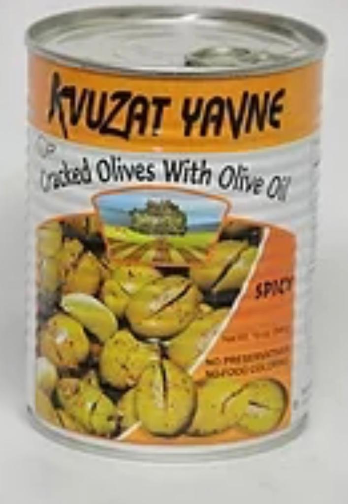 YAVNE Cracked Olives With Olive Oil