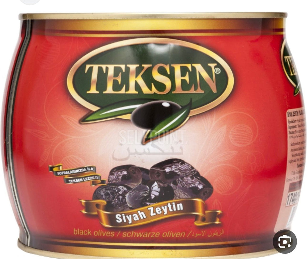 TEKSEN Natural Black Olives Can