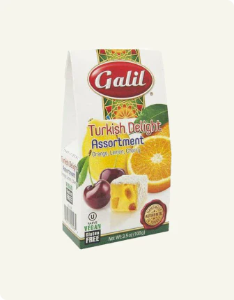 Galil Turkish Delight Assortment - Orange Lemon Cherry