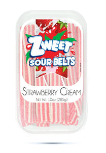 Zweet Sour Belts Strawberry Cream