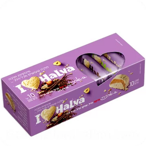 Mini Halva Bars Vanilla Flavor with Pistachio 10ct