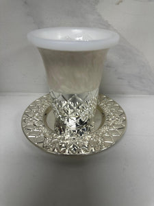 White Kiddush Cup