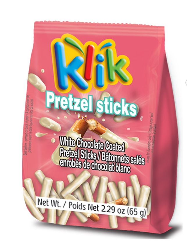 Klik White Chocolate Pretzel Sticks