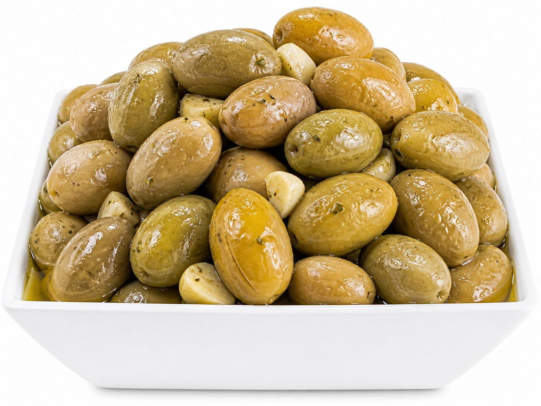 Large Olives with Herbs and Garlic