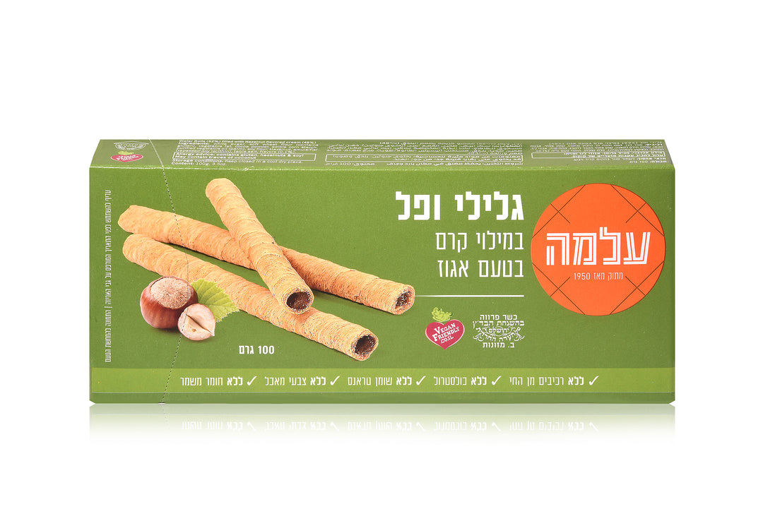 Alma Hazelnut Flavored Waffle Rolls